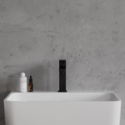 OMNIRES BA7810BL - Mitigeur de lavabo BARETTI 17 cm noir mat