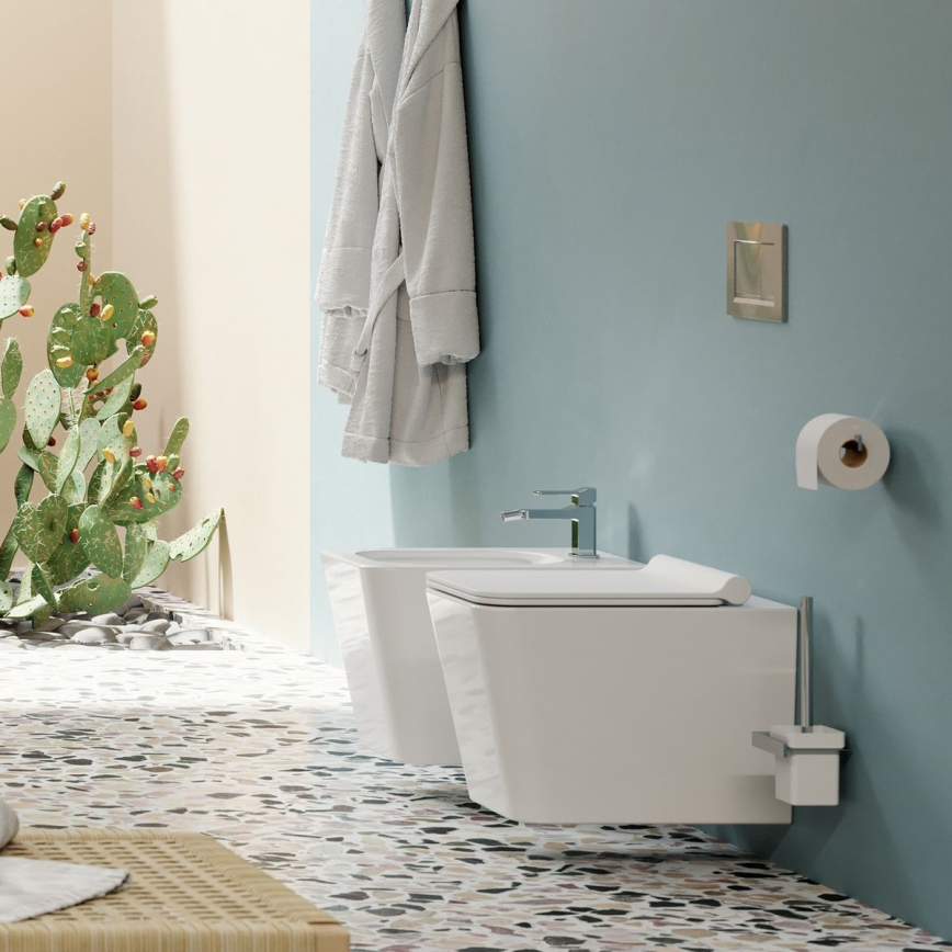 OMNIRES BOSTONMWBP - WC suspendu avec abattant SoftClose BOSTON, céramique / blanc brillant