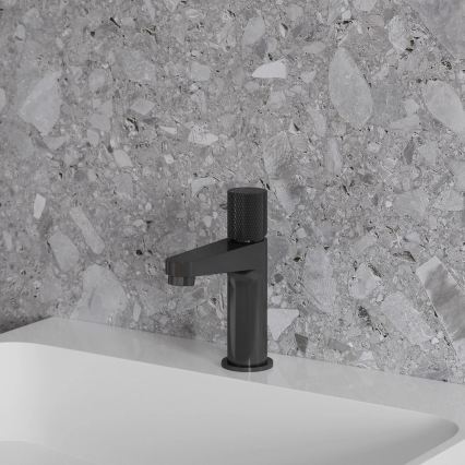 OMNIRES CT8010AT - Mitigeur pour lavabo CONTOUR 16,6 cm, anthracite brossé
