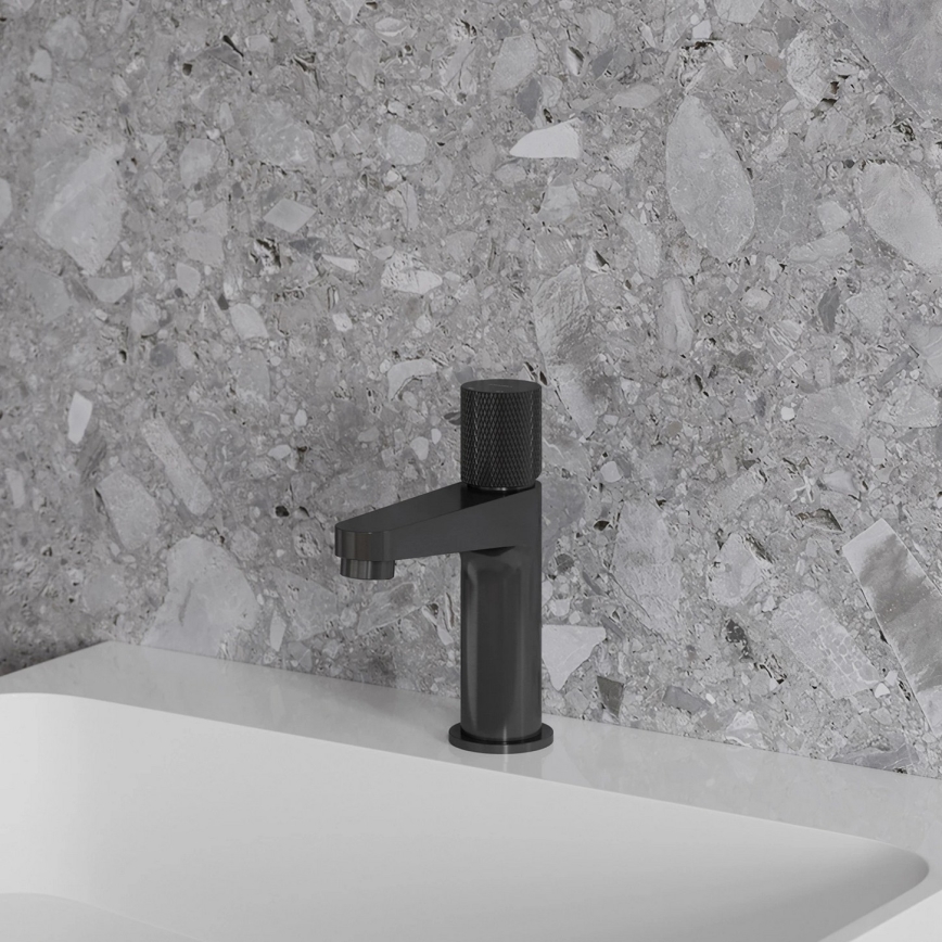 OMNIRES CT8010AT - Mitigeur pour lavabo CONTOUR 16,6 cm, anthracite brossé