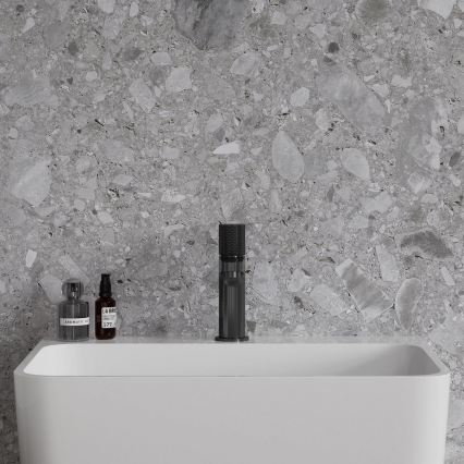 OMNIRES CT8010AT - Mitigeur pour lavabo CONTOUR 16,6 cm, anthracite brossé