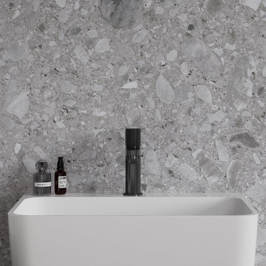 OMNIRES CT8010AT - Mitigeur pour lavabo CONTOUR 16,6 cm, anthracite brossé