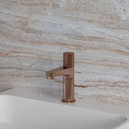 OMNIRES CT8010CPB - Mitigeur de lavabo CONTOUR 16,6 cm, finition cuivre brossé