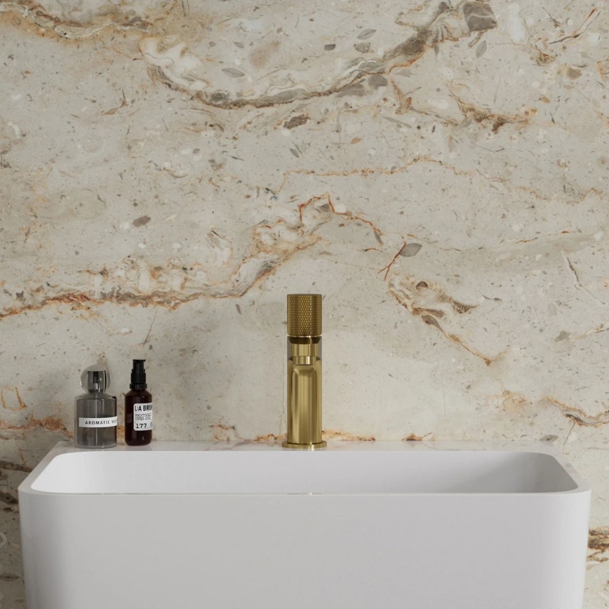 OMNIRES CT8010GLB - Robinet de lavabo CONTOUR 16,6 cm poli doré