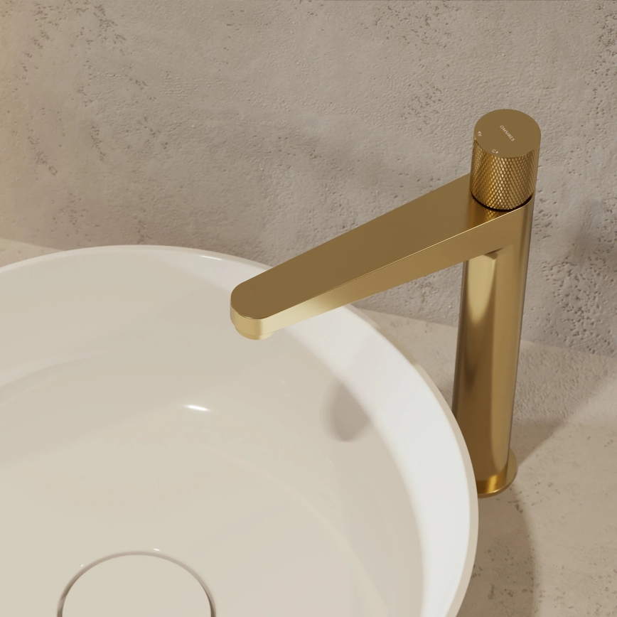OMNIRES CT8012GLB - Robinet de lavabo CONTOUR 31,2 cm poli doré