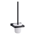OMNIRES DA70620BL - Brosse de toilette à fixation murale DARLING semi-mat noir