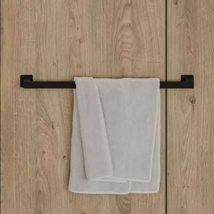 OMNIRES NL80216BL - Porte-serviettes mural NELSON 62 cm mat noir