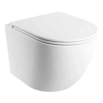 OMNIRES OTTAWASPXMWBM - Toilettes suspendues avec abattant SoftClose OTTAWA céramique/blanc mat