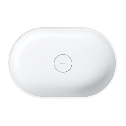 OMNIRES OVOUNBM - Lavabo à poser OVO 55 x 36 cm, dolomite, blanc mat
