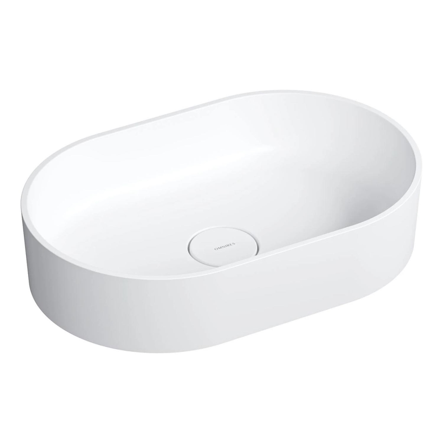 OMNIRES OVOUNBM - Vasque à poser OVO 55x36 cmdolomit/blanc mat