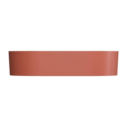 OMNIRES OVOUNTE - Vasque à poser OVO 55 x 36 cm en dolomite, finition terracotta mate