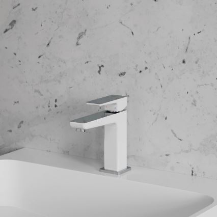 OMNIRES PM7410CRB - Mitigeur pour lavabo PARMA 15 cm chrome brillant/blanc