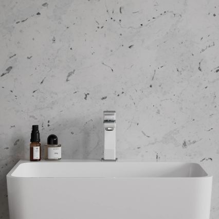 OMNIRES PM7410CRB - Mitigeur pour lavabo PARMA 15 cm chrome brillant/blanc