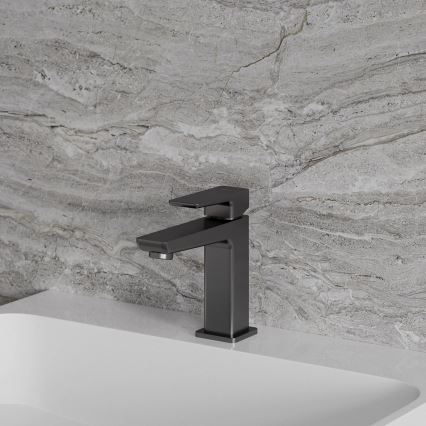 OMNIRES PM7410GR - Mitigeur pour lavabo PARMA 15 cm graphite brossé
