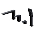 OMNIRES PM7432BL - Robinet de baignoire 4 trous PARMA mat noir