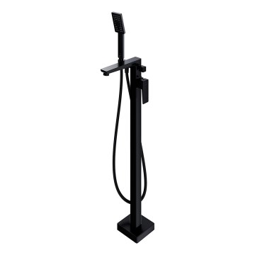 OMNIRES PM7433BL - Set de baignoire sur gorge avec robinet PARMA noir mat