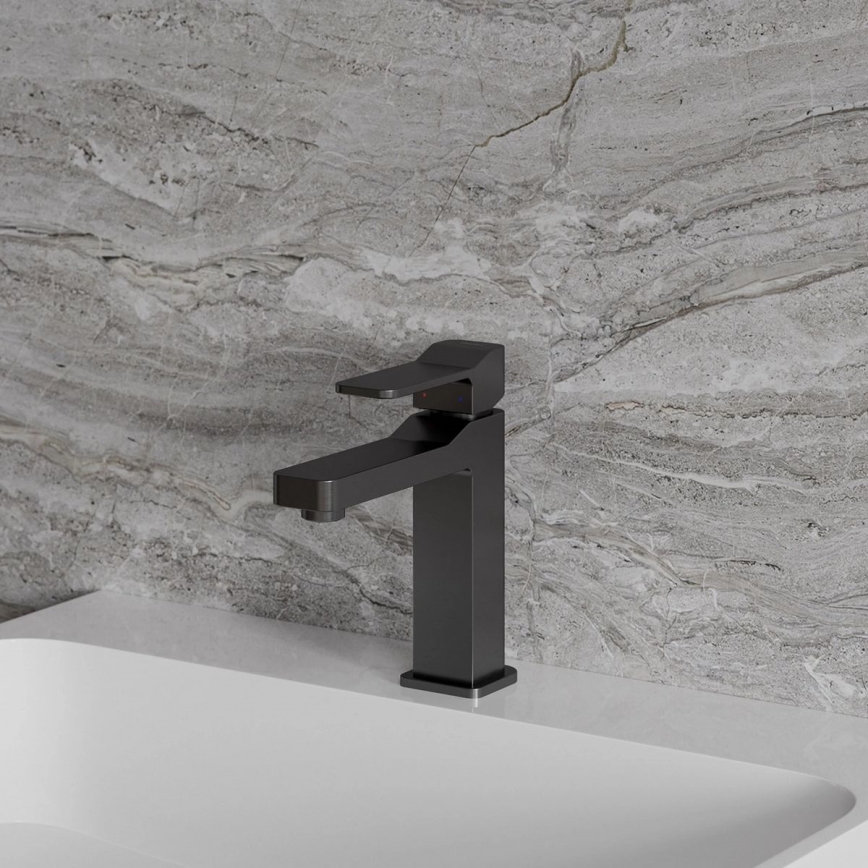 OMNIRES SL7710GR - Robinet de lavabo SLIDE 17 cm brossé graphite