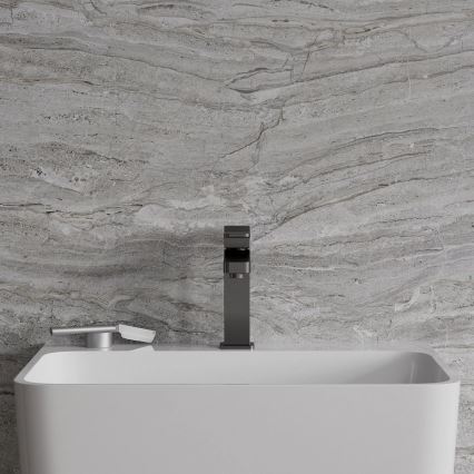 OMNIRES SL7710GR - Robinet de lavabo SLIDE 17 cm brossé graphite