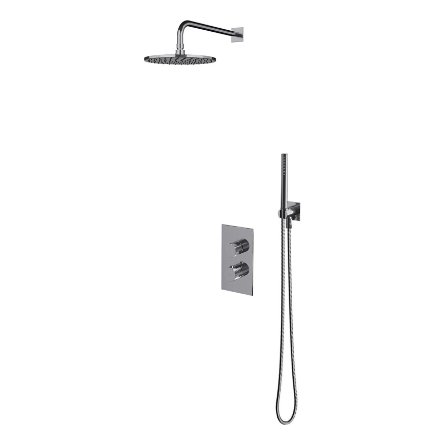 OMNIRES SYSCT11CR - Colonne de douche avec robinet thermostatique encastré CONTOUR chrome brillant