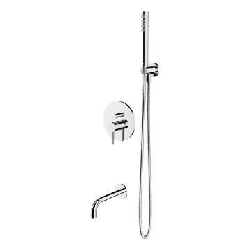 OMNIRES SYSYW01CR - Set de baignoire avec robinet encastré Y chrome brillant