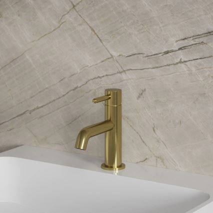 OMNIRES Y1210NBSB - Mitigeur de lavabo Y 16,2 cm en laiton brossé