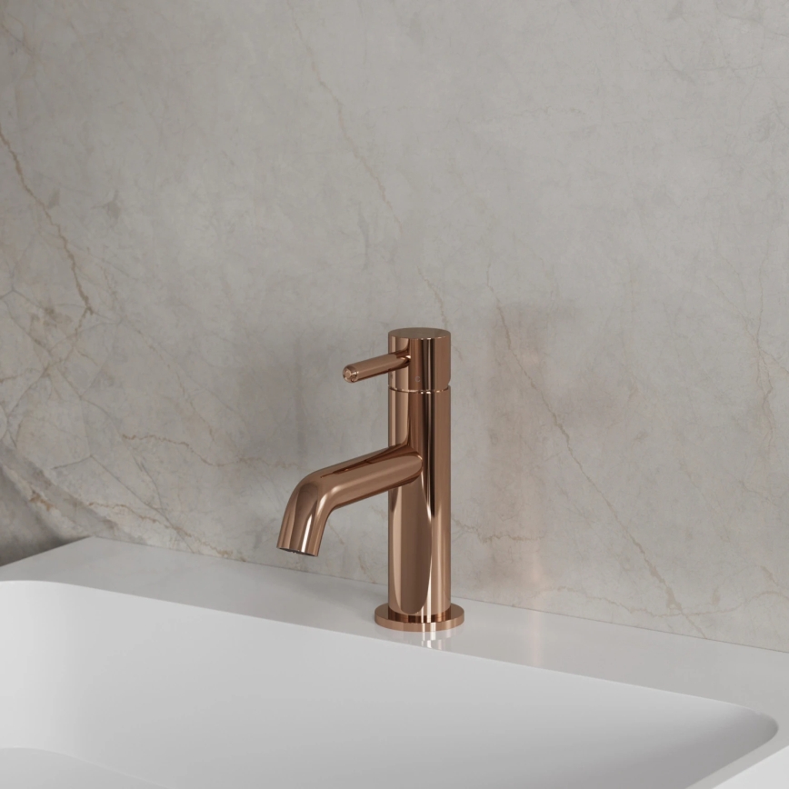 OMNIRES Y1210NCP - Mitigeur pour lavabo Y 16,2 cm cuivre brillant
