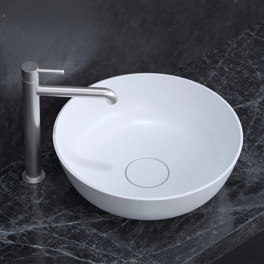 OMNIRES Y1212NI - Robinet de lavabo Y 30,8 cm brossé nickel