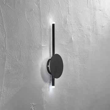 Ondaluce - Applique murale LED dimmable JAMES LED/16W/230V noire