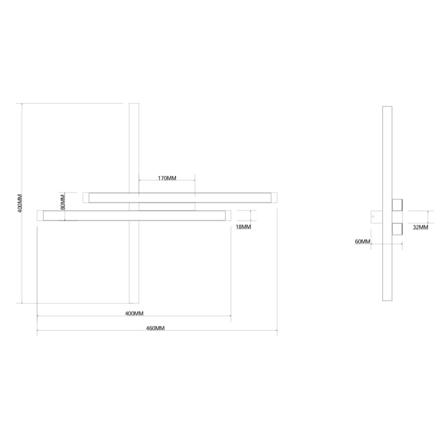 Ondaluce - Applique murale LED dimmable MOVIDA LED/20W/230V dorée