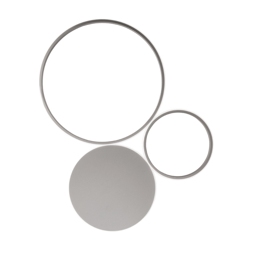 Ondaluce - Applique murale LED dimmable POIS LED/42W/230V argentée