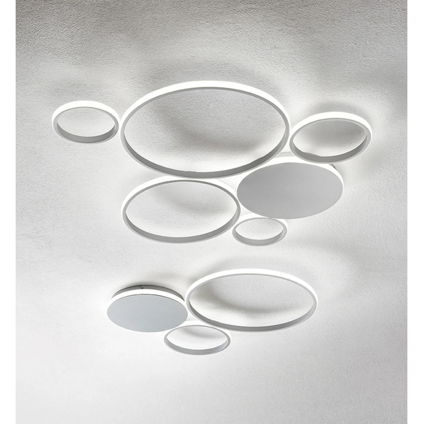 Ondaluce - Applique murale LED dimmable POIS LED/42W/230V argentée