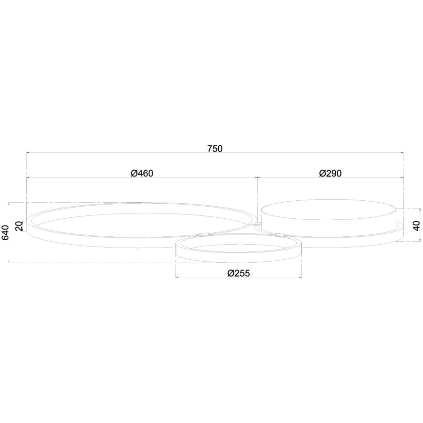 Ondaluce - Applique murale LED dimmable POIS LED/42W/230V argentée