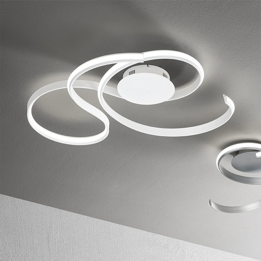 Ondaluce - Applique murale LED dimmable TWIST LED/57W/230V blanche