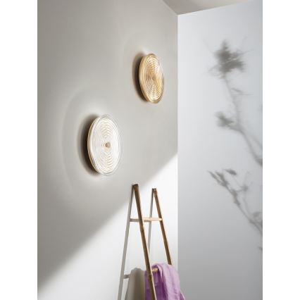 Ondaluce - Applique murale LED JOKEY LED/10W/230V dorée/beige fumé