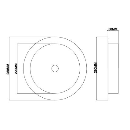Ondaluce - Applique murale LED JOKEY LED/10W/230V dorée/beige fumé