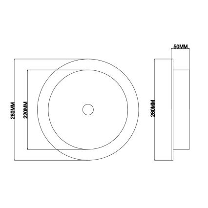 Ondaluce - Applique murale LED JOKEY LED/10W/230V dorée/transparente