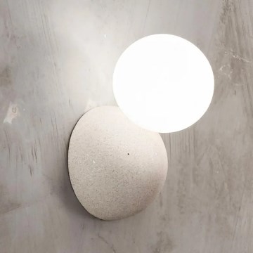 Ondaluce - Applique murale ROCK 1xG9/7W/230V béton/blanc