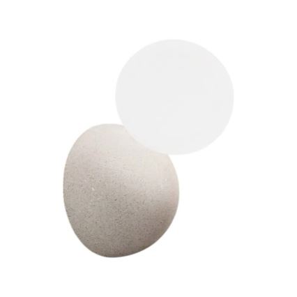 Ondaluce - Applique murale ROCK 1xG9/7W/230V béton/blanc