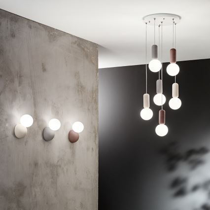 Ondaluce - Applique murale ROCK 1xG9/7W/230V béton/blanc