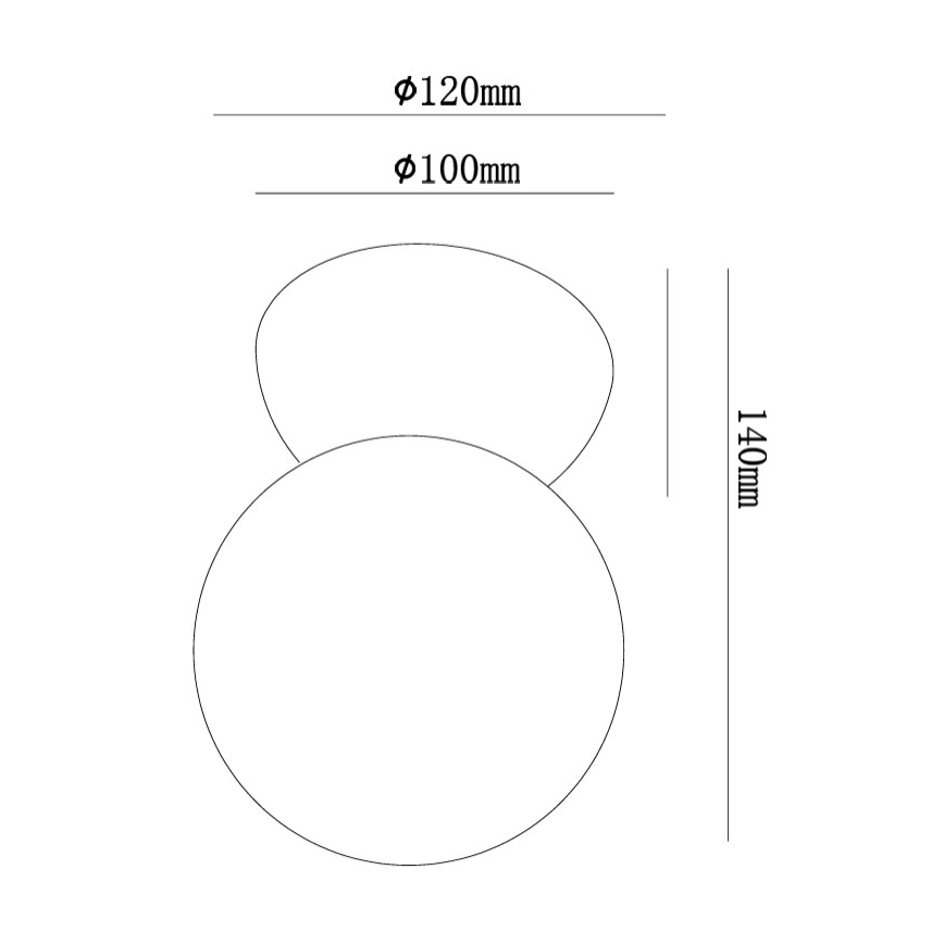 Ondaluce - Applique murale ROCK 1xG9/7W/230V béton/blanc