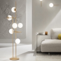 Ondaluce - Lampadaire JEWEL 6xE14/10W/230V 166 cm doré/blanc
