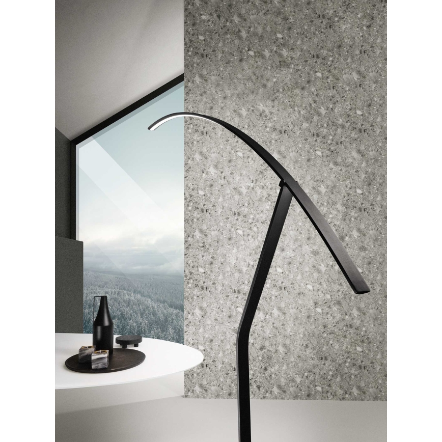 Ondaluce - Lampadaire LED dimmable FOLAGA LED/30W/230V noir