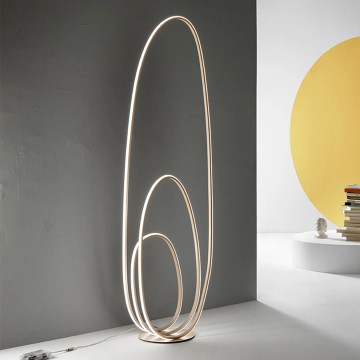 Ondaluce - Lampadaire LED dimmable GOLDEN LED/45W/230V 160 cm doré