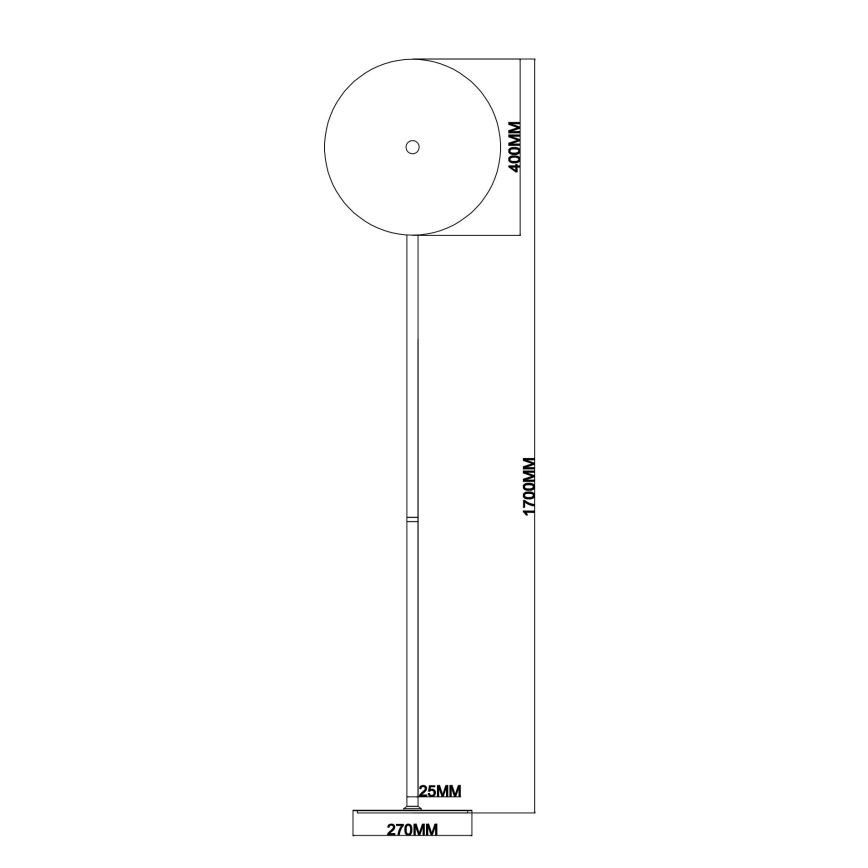 Ondaluce - Lampadaire LED dimmable JOKEY LED/15W/230V 170 cm doré/beige fumé