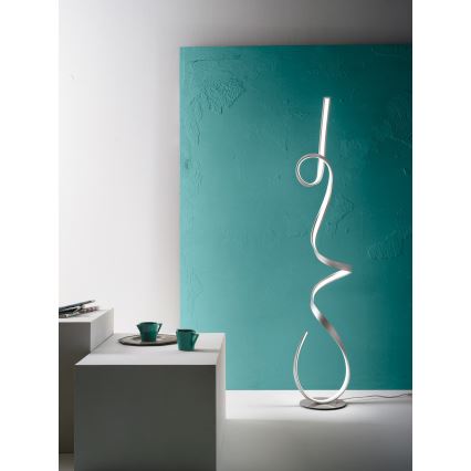 Ondaluce - Lampadaire LED dimmable LUMEN LED/30W/230V argenté