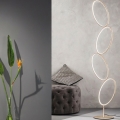 Ondaluce - Lampadaire LED dimmable RICE LED/38W/230V 166 cm doré