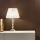 Ondaluce - Lampe de table en cristal BRIGIDA 1xE27/15W/230V crème/transparente