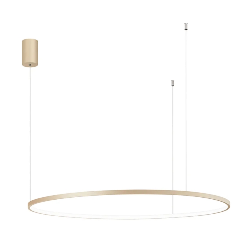 Ondaluce - Lustre LED dimmable sur câble SOEL LED/47W/230V Ø 100 cm doré