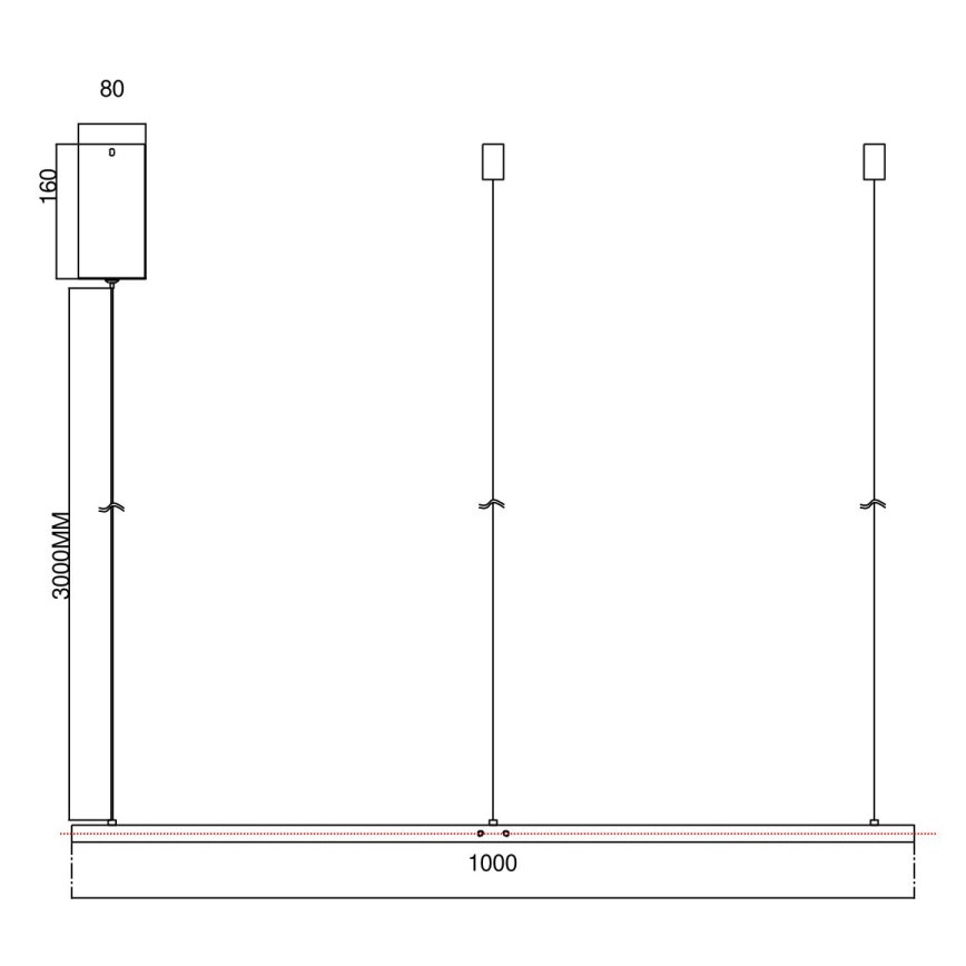 Ondaluce - Lustre LED dimmable sur câble SOEL LED/47W/230V Ø 100 cm doré