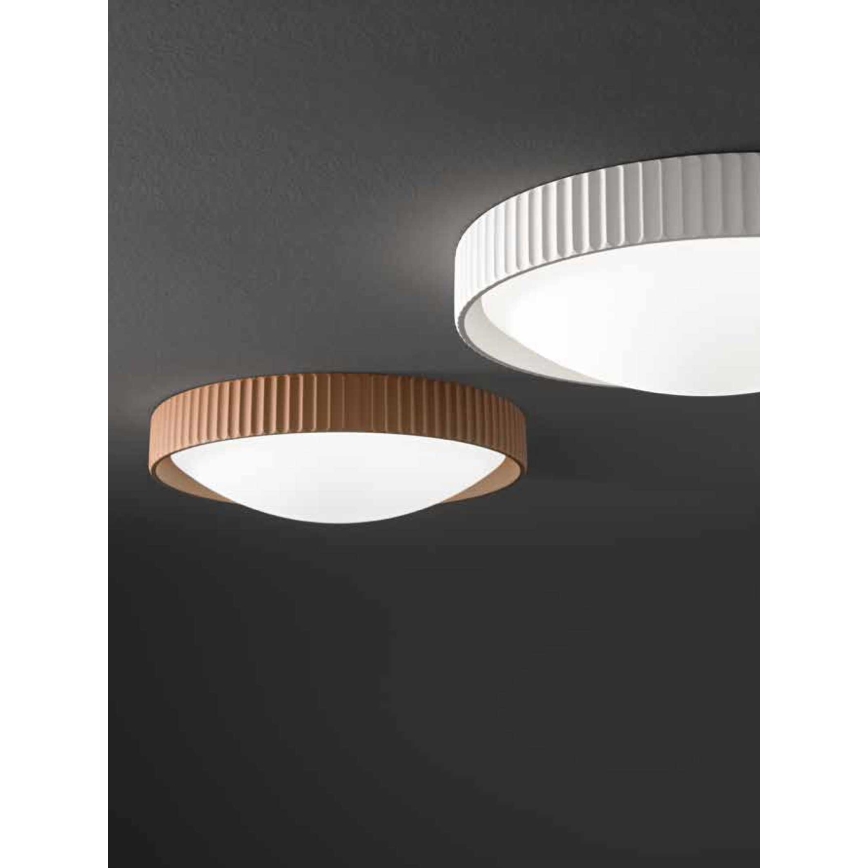 Ondaluce - Plafonnier LED CONCRETE LED/20W/230V Ø 41 cm béton brun